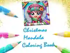 Hra Vánoční mandala k vybarvení