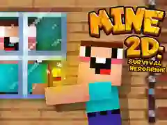 Hra Mine 2D Přežití Herobrine