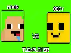 Hra Noob proti Obby Dva Hráči Hra Noob proti Obby Dva Hráči
