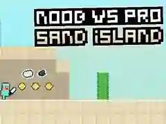 Hra Noob vs Pro: Písečný Ostrov