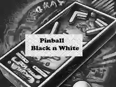 Hra Pinball Černobílý Hra Pinball Černobílý