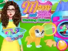 Hra Mama a Taylor perou prádlo