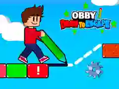 Hra Obby Kresli, abys Utíkal