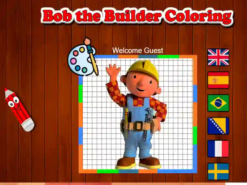 Hra Bob Builder zbarvení Hra Bob Builder zbarvení