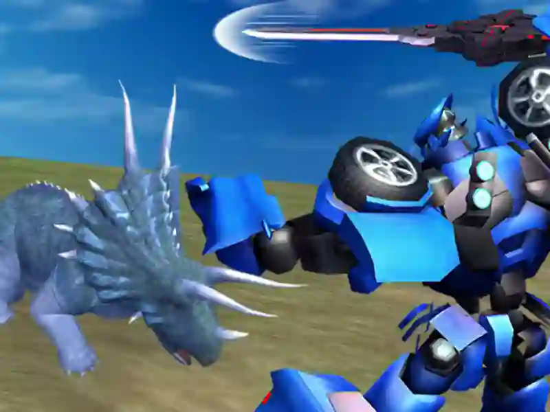 Hra Jurassic Dinosaur proti robotům