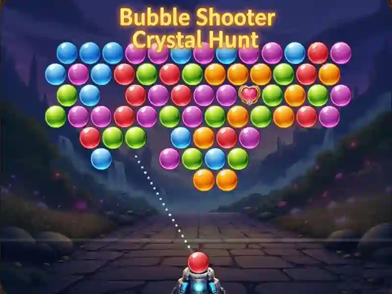 Hra Bubble shooter Hledání krystalů