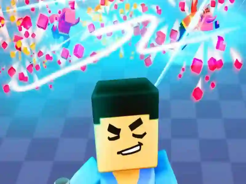 Hra 3D blok Gladiátor: Pochodní meče