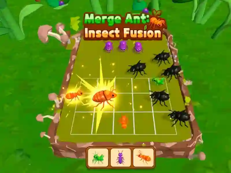 Hra Unite the Ants: Insect Merge