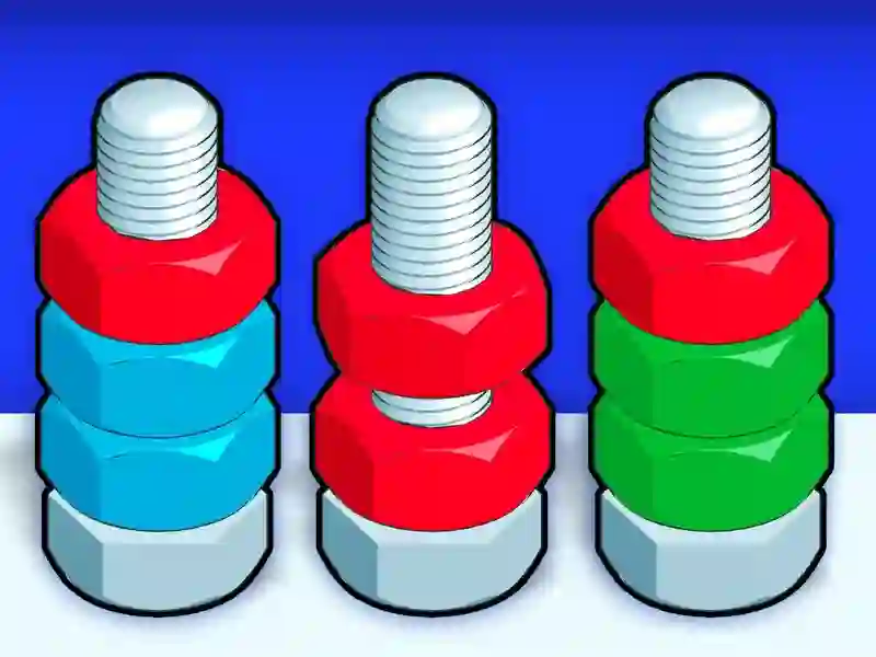 Hra Třídění ořechů a šroubů Hra Třídění ořechů a šroubů