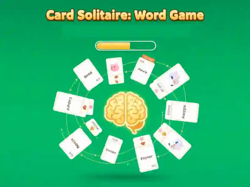 Hra Card Solitaire: Slovní hra