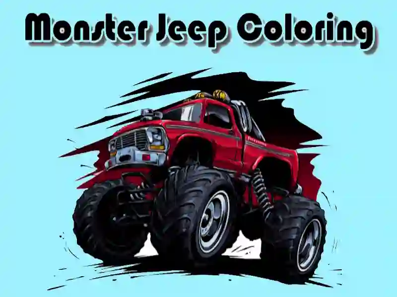 Hra Omalování Jeep Monster