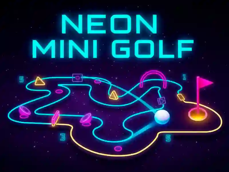 Hra Neonový minigolf