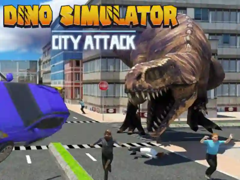 Hra Simulátor Dinosaurus: Útok města