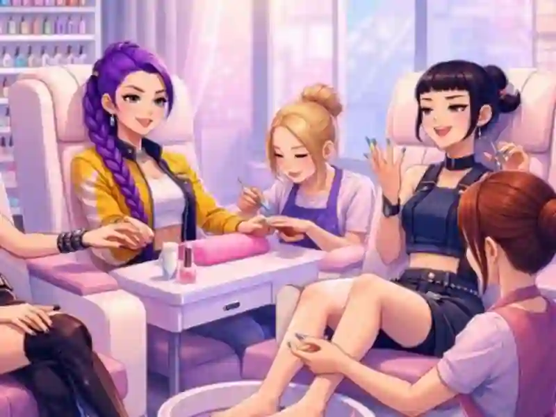 Hra K-Pop Demon Hunters: Manicure Studio