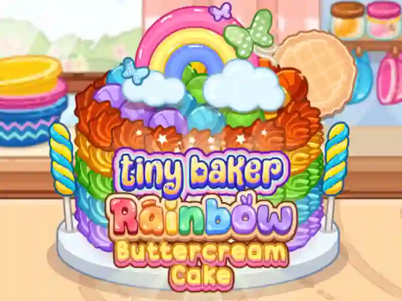 Hra Tiny Baker: Rainbow Butter Cake