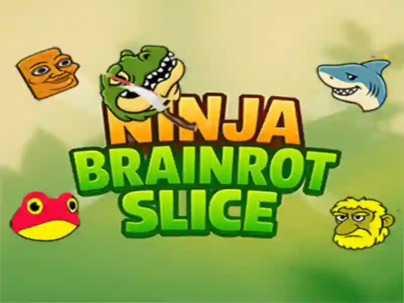 Hra Plátky krájení Brainarot ninja