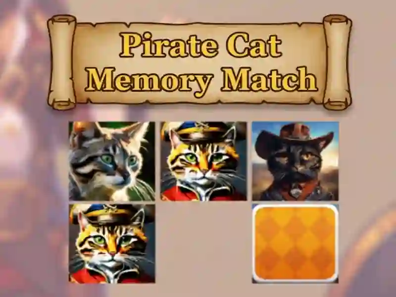 Hra Pirate Cat: Paměť