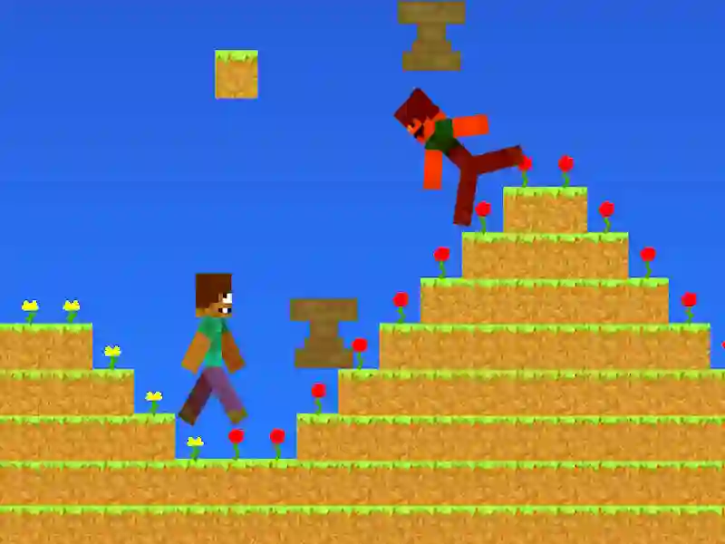 Hra Minecraft: Nub proti pro. Déšť je z bití