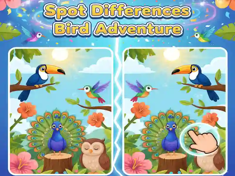 Hra Spot the Differences Adventure with Birds