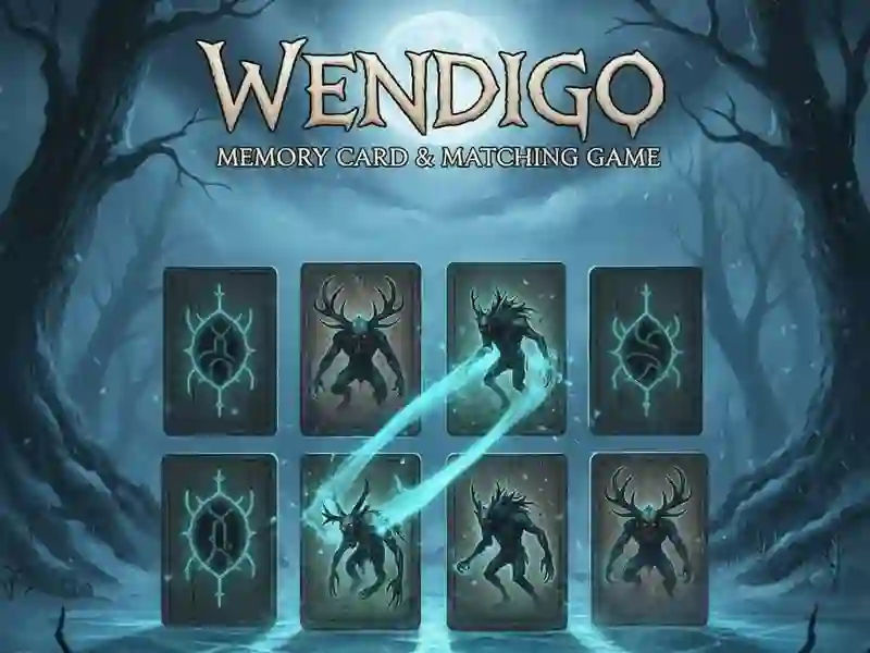 Hra Paměťové karty a odpovídající hra: Wendigo