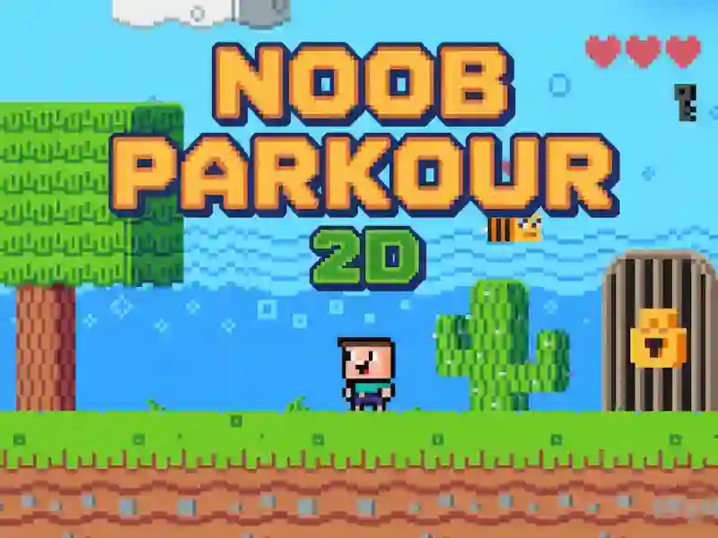 Hra Noob: Parkour 2D