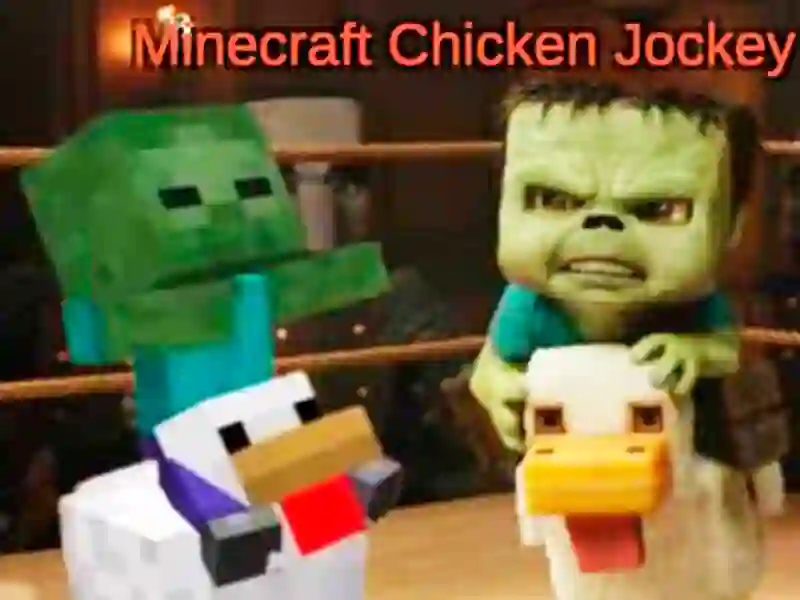 Hra Minecraft: kuřecí žokej