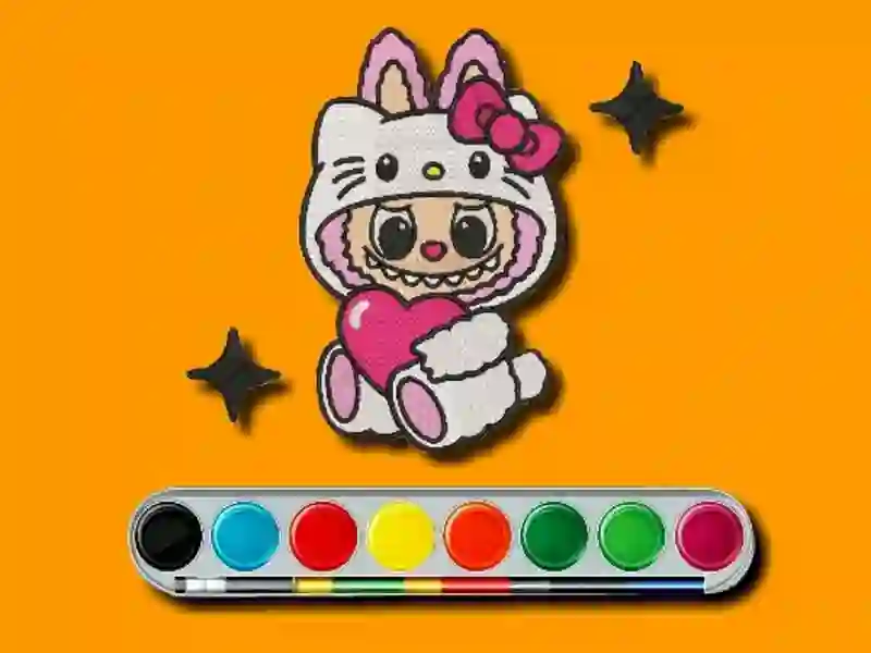 Hra Zbarvení; Adventure Labubu