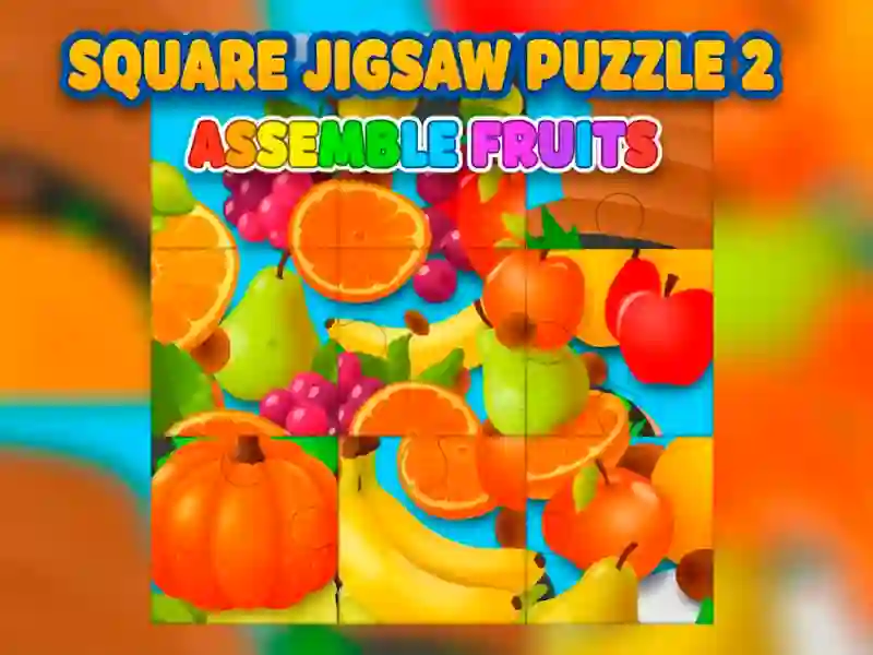Hra Čtvercové puzzle 2 — Sbírejte ovoce