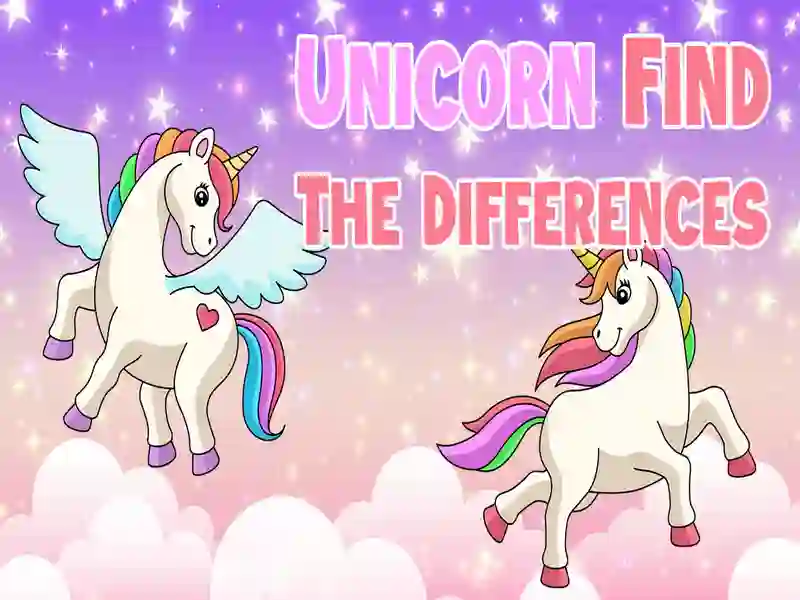 Hra Unicorn: Najděte rozdíly