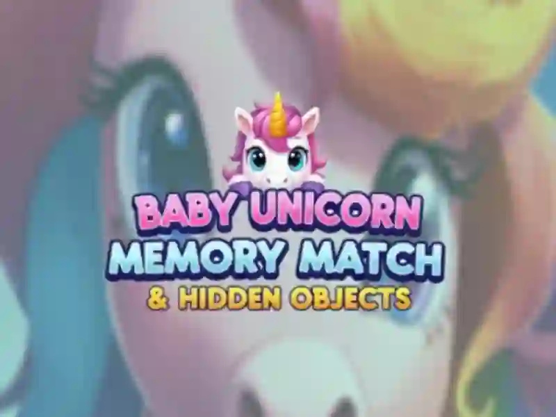 Hra Paměť a hledání předmětů: Baby Unicorn