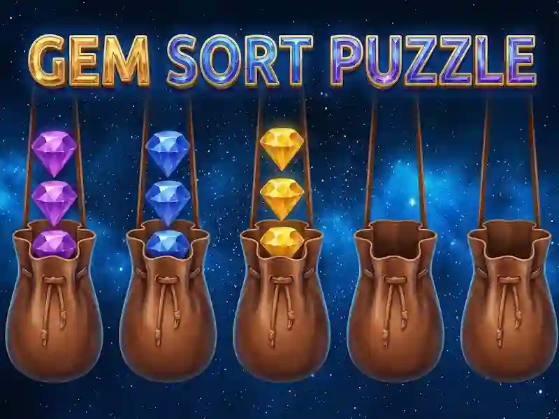 Hra Puzzle na třídění drahokamů