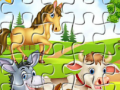 Hra Puzzle s Farmářskými Zvířaty