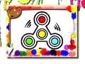 Hra Barevná kniha s fidget spinnerem