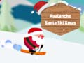 Hra Sněhová lavina Santa Ski Vánoce