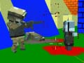 Hra Střelba na zombie v blokovém světě