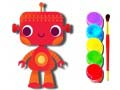 Hra Zpátky do školy: Kniha omalovánek s roboty