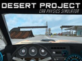 Hra Simulátor fyziky automobilů Projekt Poušť