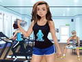 Hra Fitness Tělocvična Dívky Oblékání