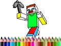 Hra Návrat do školy: Minecraft omalovánky