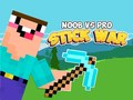 Hra Noob vs Pro Tyčová Válka