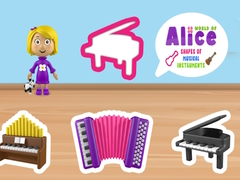 Hra Svět tvarů hudebních nástrojů Alice