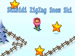 Hra Skibidi ZigZag Sněhové Lyžování
