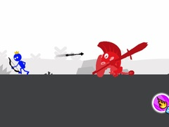 Hra Červená a Modrá - Hádanky Stickman Špeha