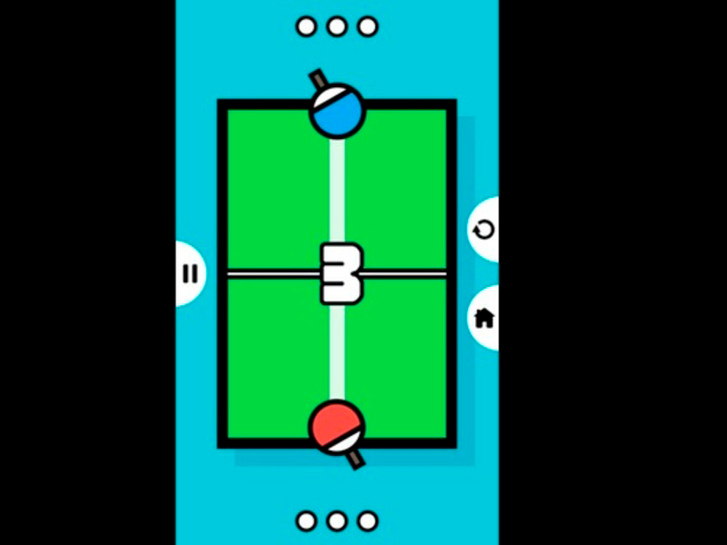 Hra Ping Pong Tennis Tabulka 2d