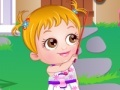 Hra Dětská oslava Baby Hazel na zahradě