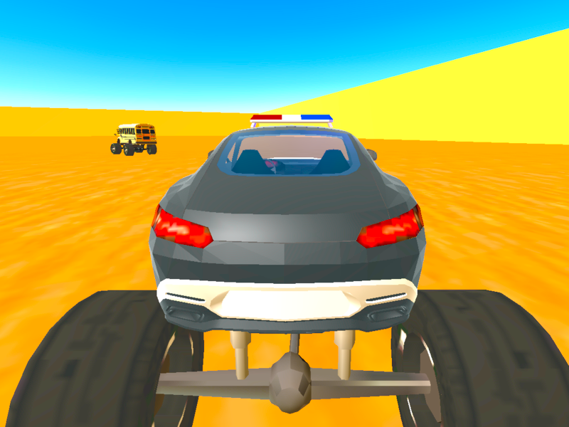 Hra Monsters Trucks: Policie proti banditům