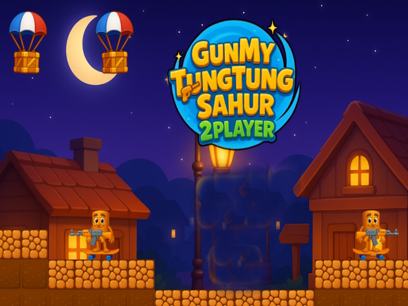 Hra Tung Tung Sahur se zbraněmi 2 hráči