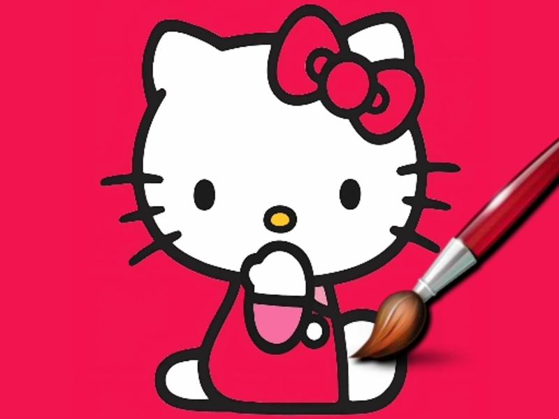 Hra Kitty zbarvení světla